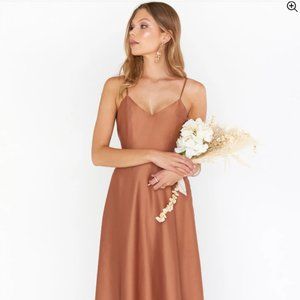 Show Me Your Mumu Faith Maxi Dress Copper Size Medium